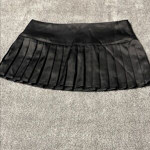 Leg Avenue Black Pleated Mini Skirt